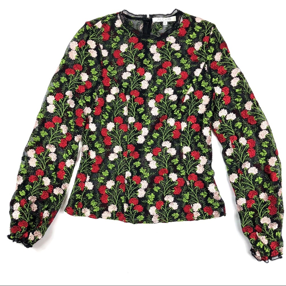 Alexis Aida Blouse Rose Embroidery Medium